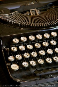 Clavier d'antan./ Photo Renaud Camus