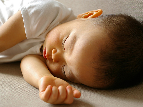 Baby's sleeping./ Photo Tamaki Sono