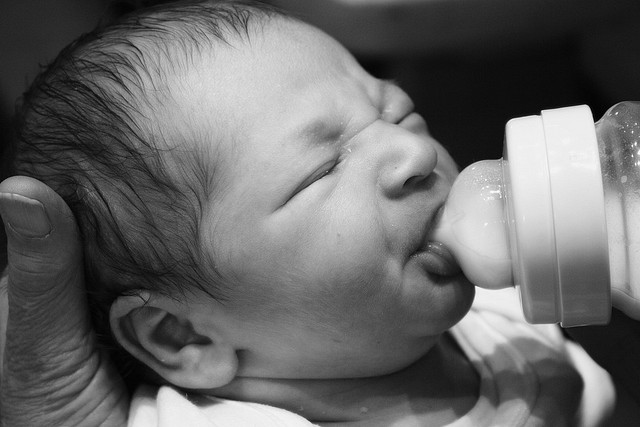Pause biberon./ Photo Rita M.